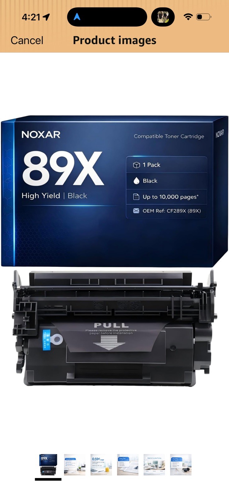 HP 89X Black High-yield Toner Cartridge
