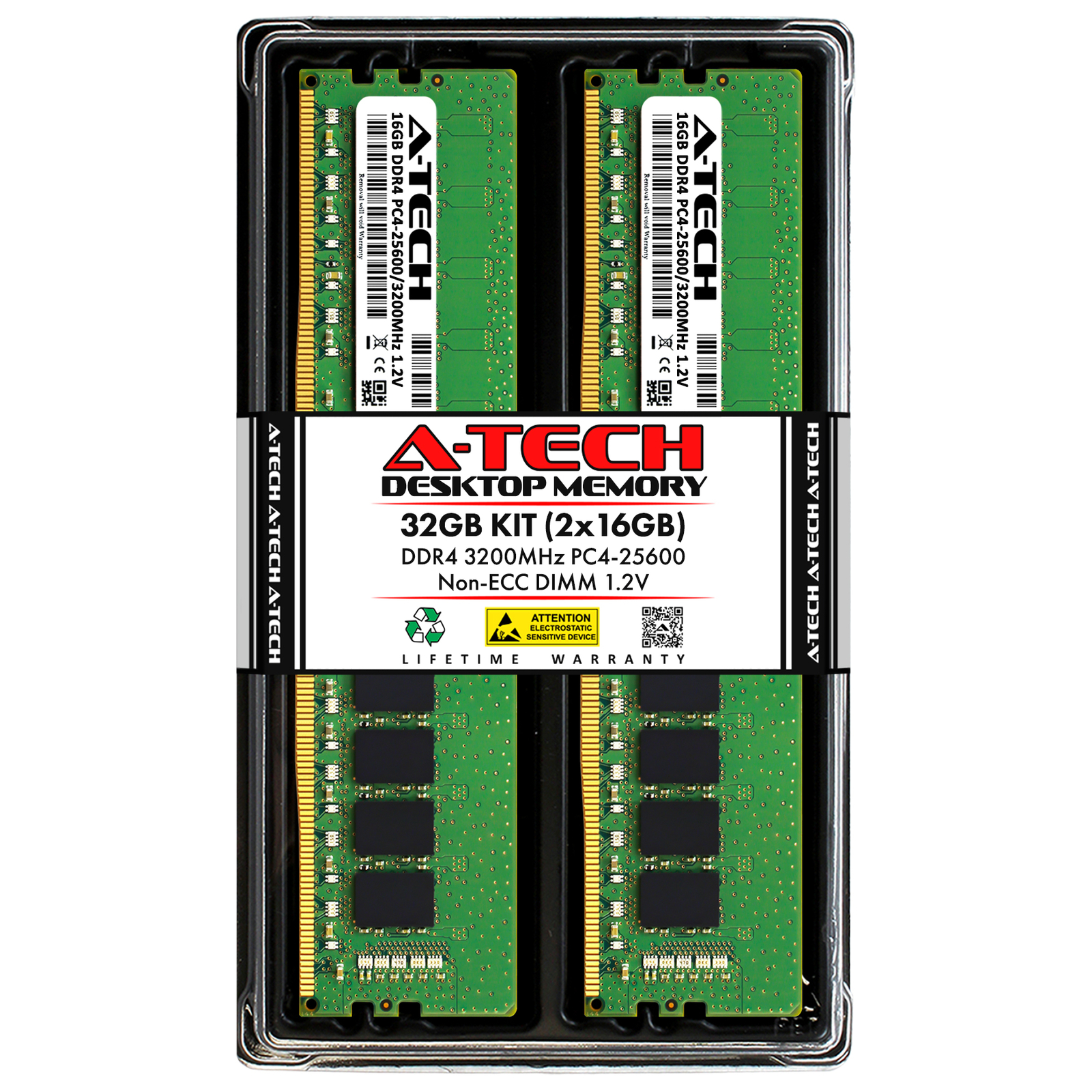 32GB 2x16GB DDR4-3200 MSI MEG Z590 GODLIKE MPG Z590M GAMING EDGE WIFI Memory RAM