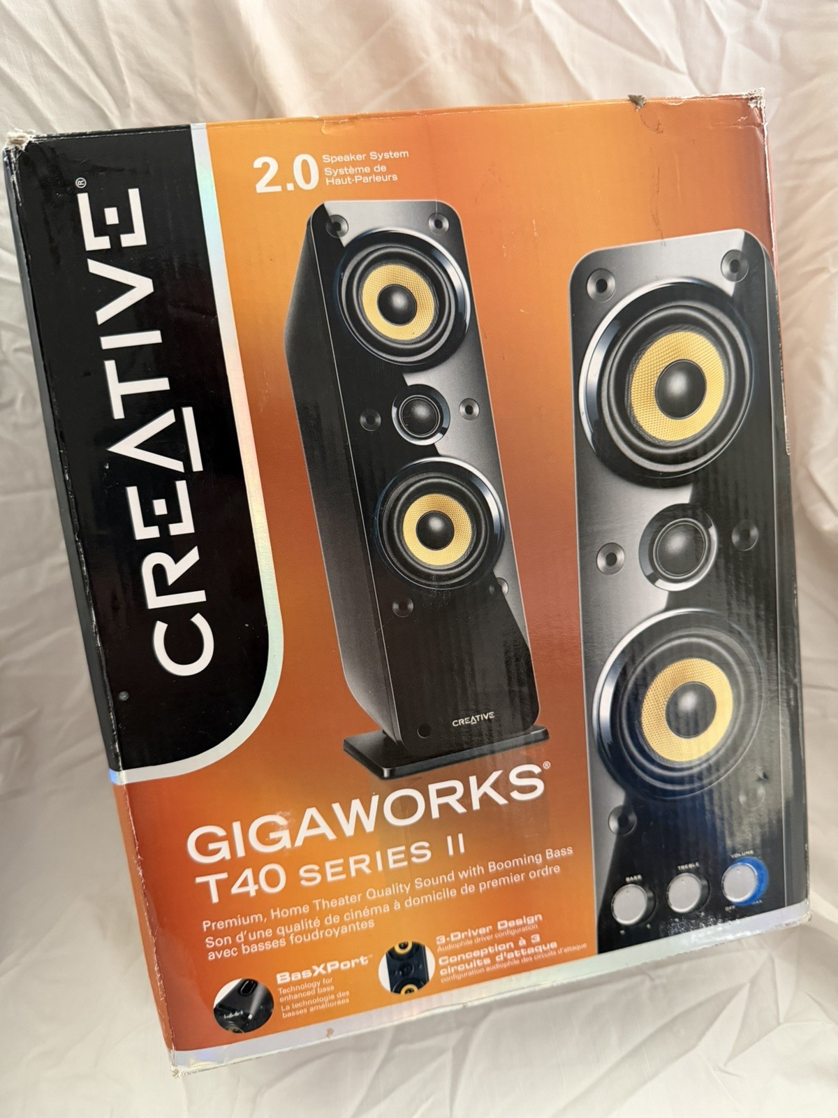 Creative GigaWorks T40 Series II 2 Multimedia Computer Speaker System w BasXPort