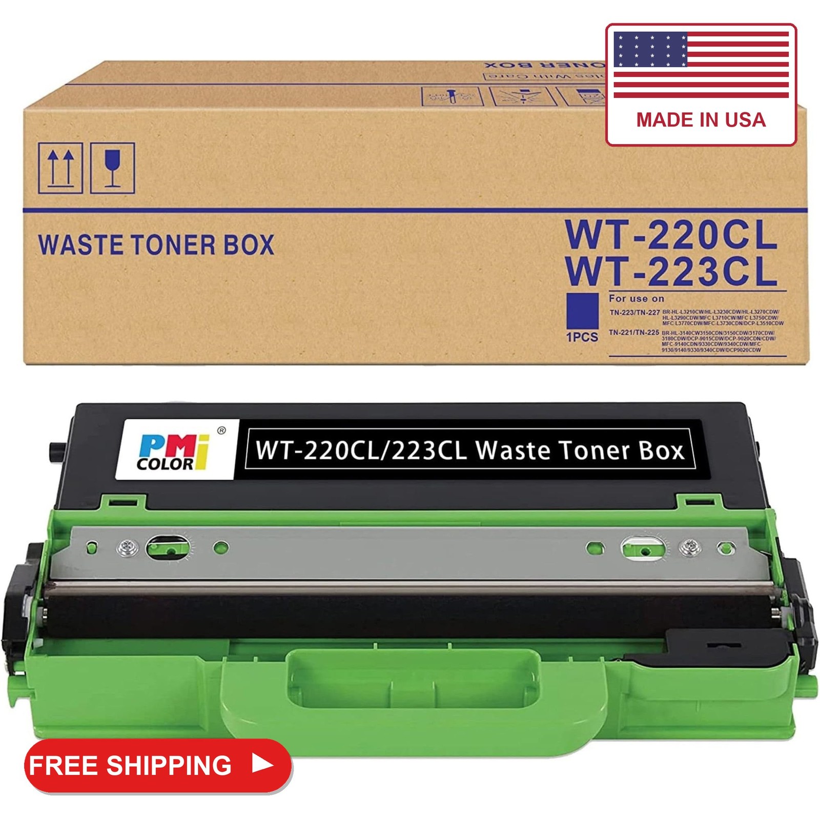 Brother Printer WT220CL Waster Toner Box Toner, Black