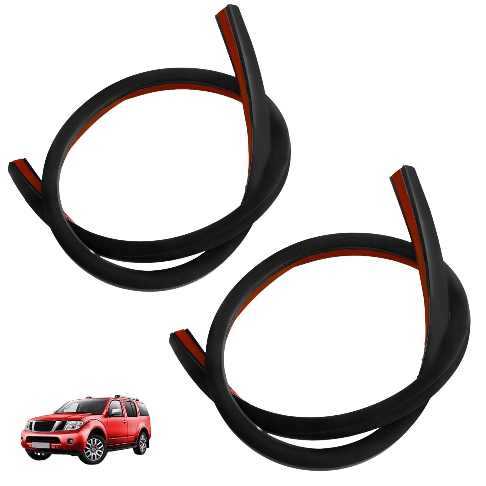 Universal Car Wire Hider 3.28 Ft Adhesive Backing for Roof Rack Light Bar, 2