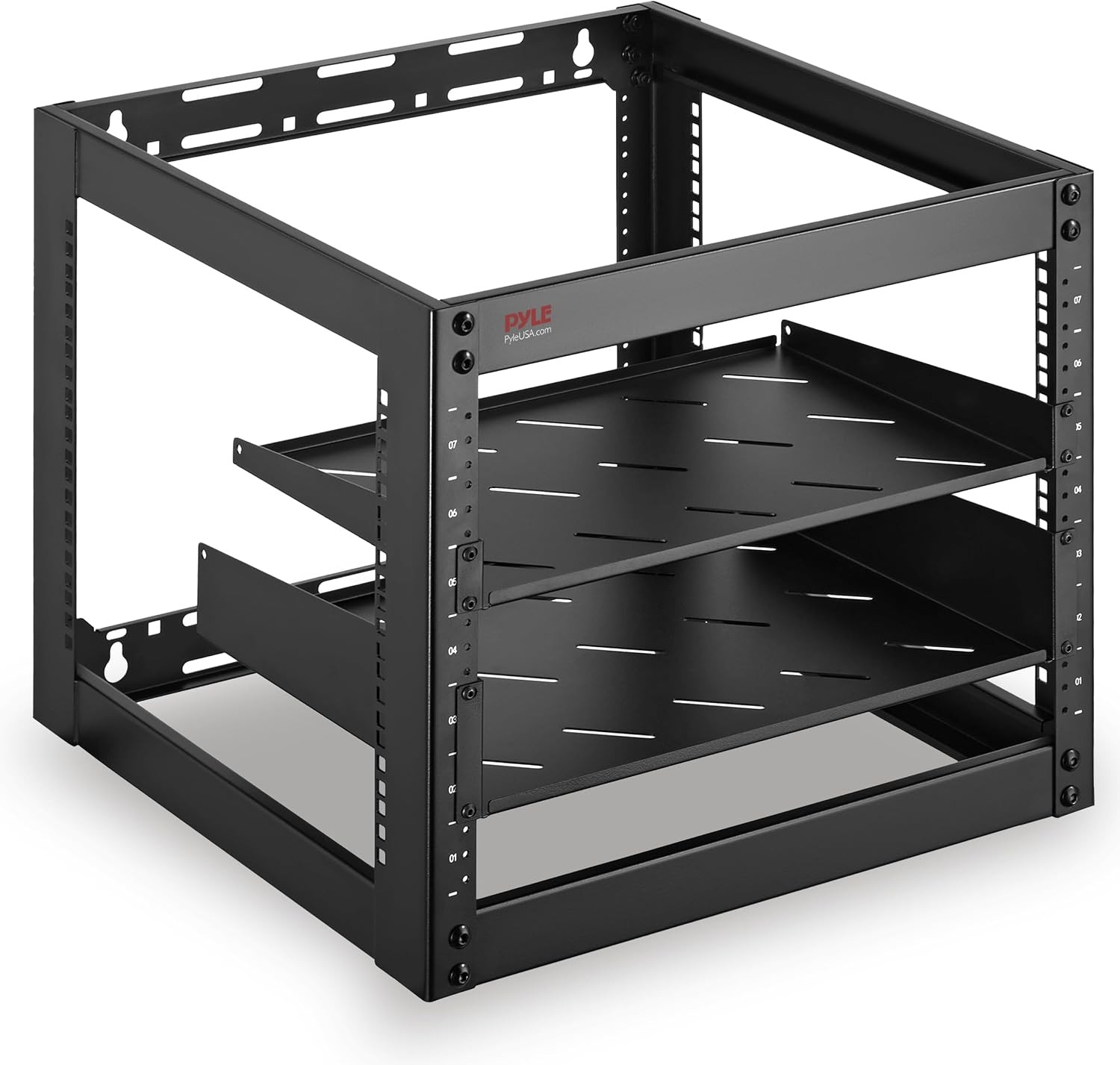 10U Advanced Open Frame Server Rack - Wall Mount Network Rack Networking