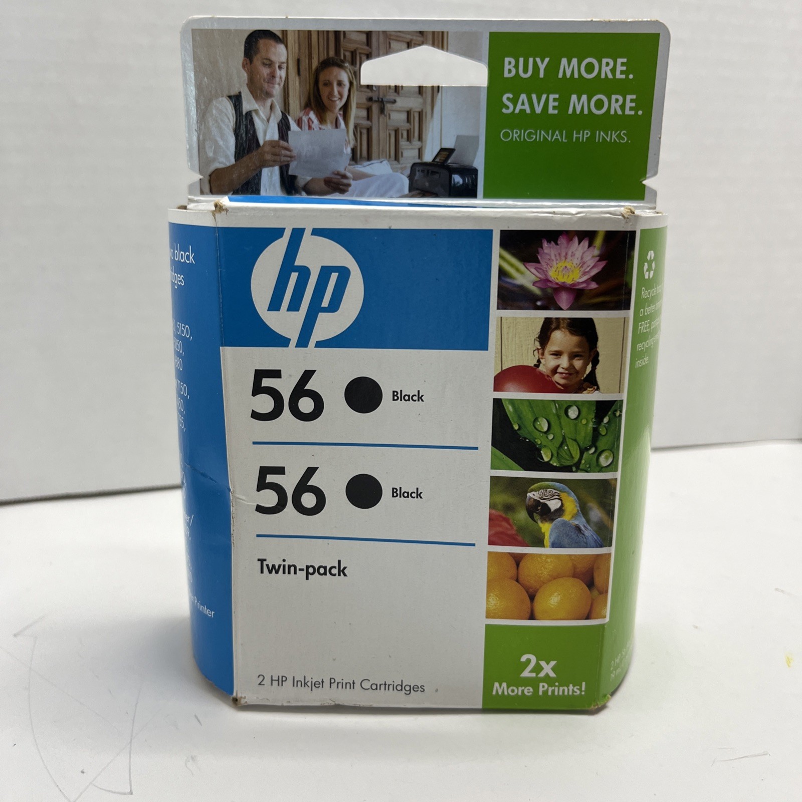 Genuine HP 56 56 C9319FN Black Combo Pack Ink Cartridges 2013 OEM NEW SEALED