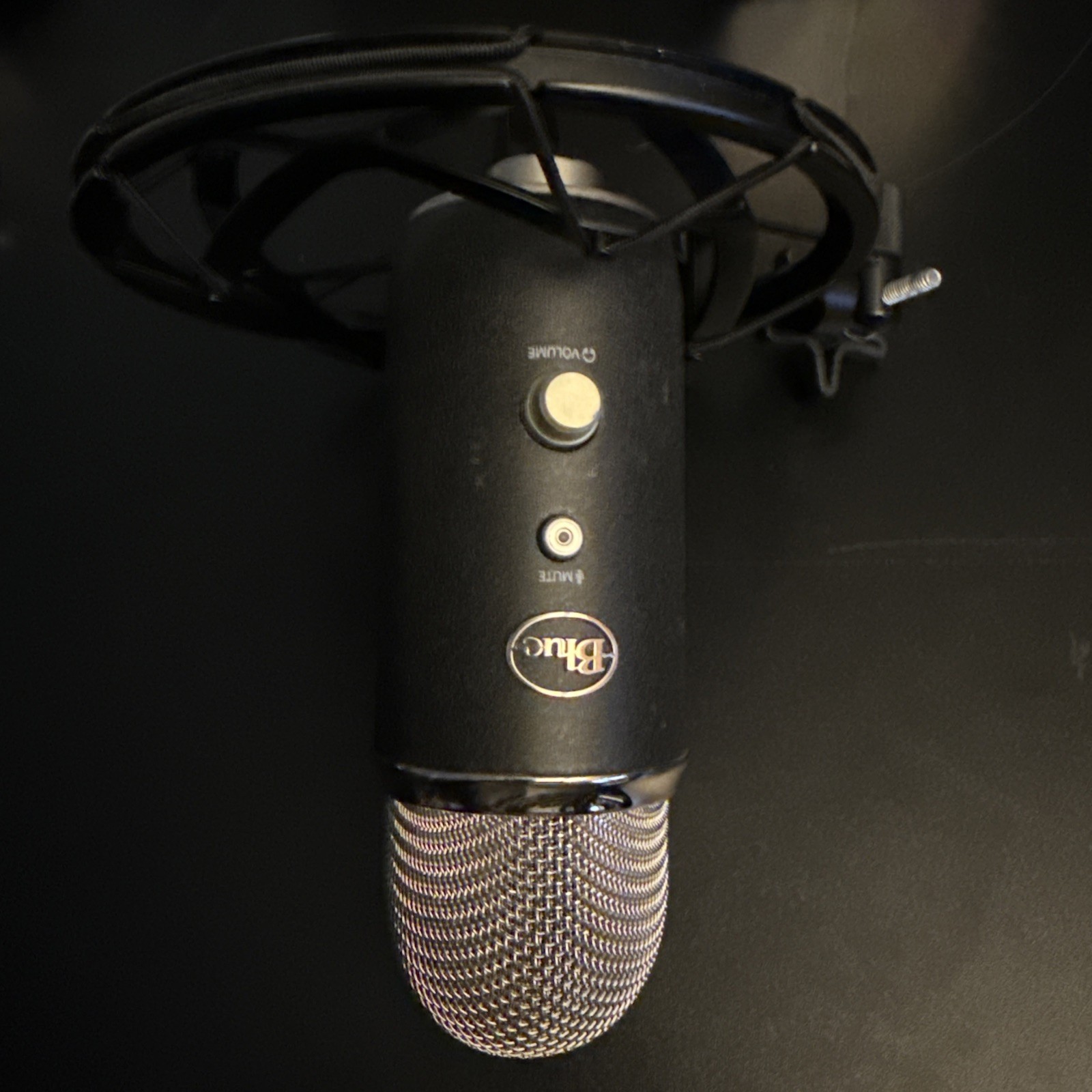 Blue Yeti USB/XLR Black and Blue Yeti Mic Shockmount and XLR adapter