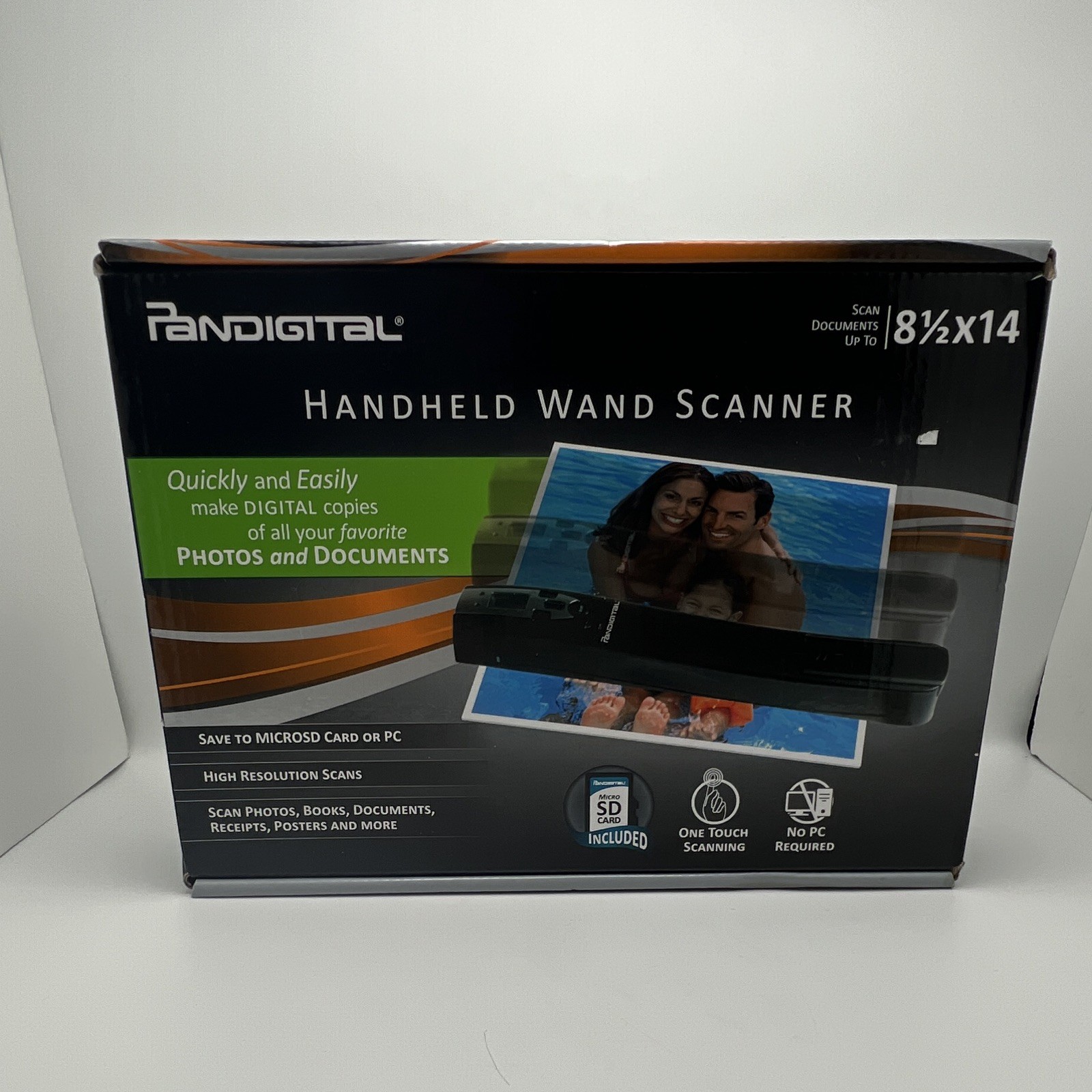 Pandigital Handheld Wand Scanner Scans Up to 8.5" x 14" PANSCN08