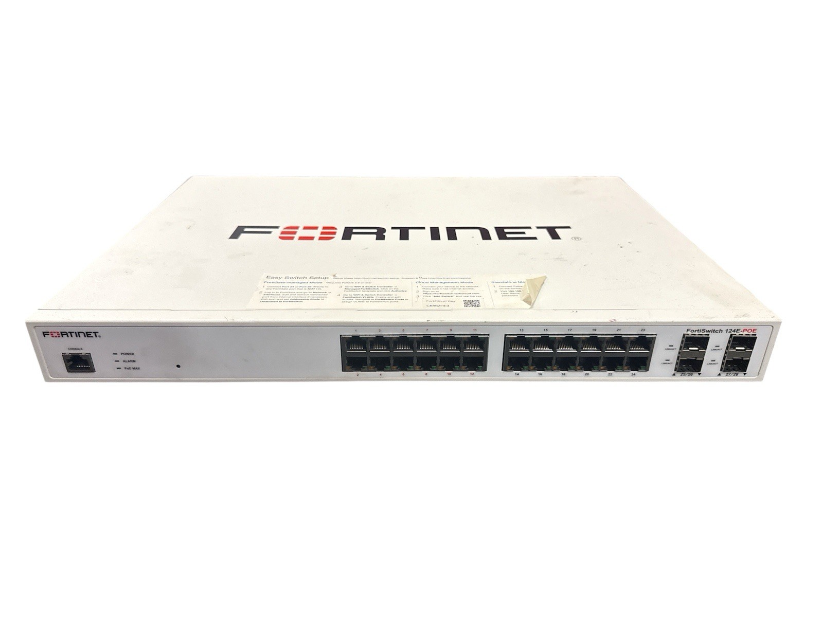 Fortinet FS-124E-POE 24-Port Gigabit PoE+ Managed Switch ⚡Fast Ship