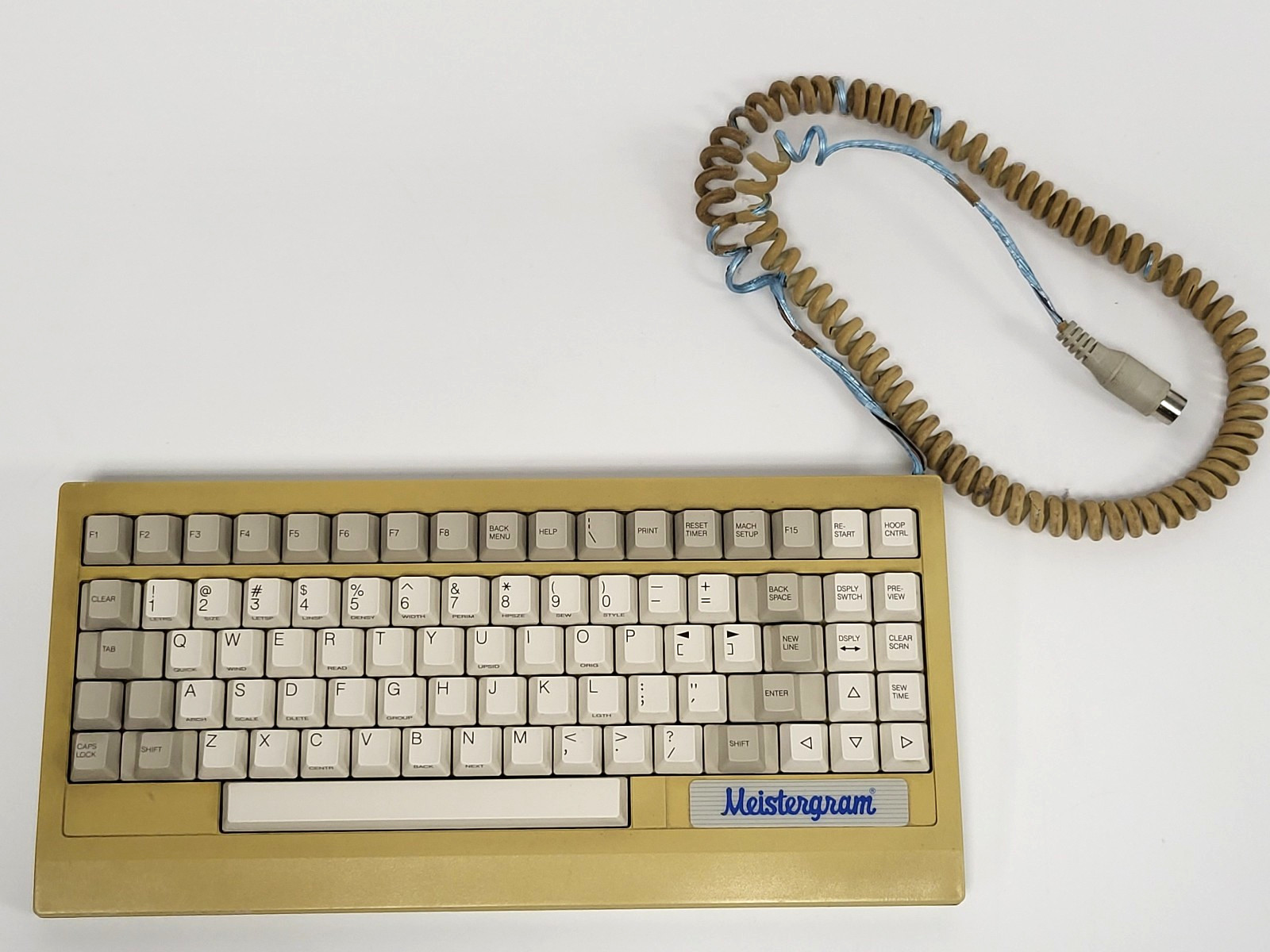 Vintage 1980s AID Meistergram AID-3 Sewing Machine Keyboard, 5-Pin Din
