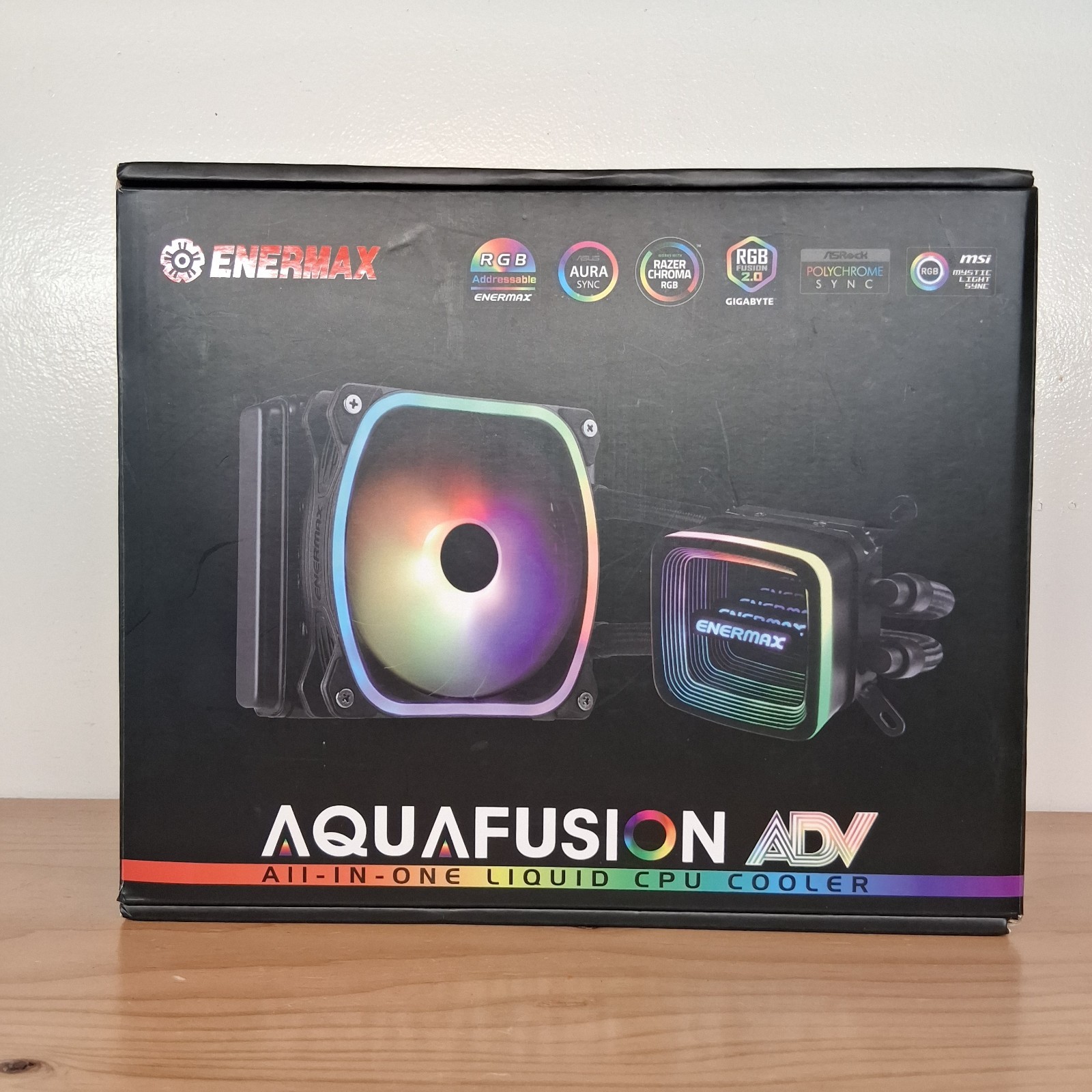 ENERMAX AquaFusion ADV 120mm ARGB AIO Liquid CPU Cooler Infinity Mirror LGA1700