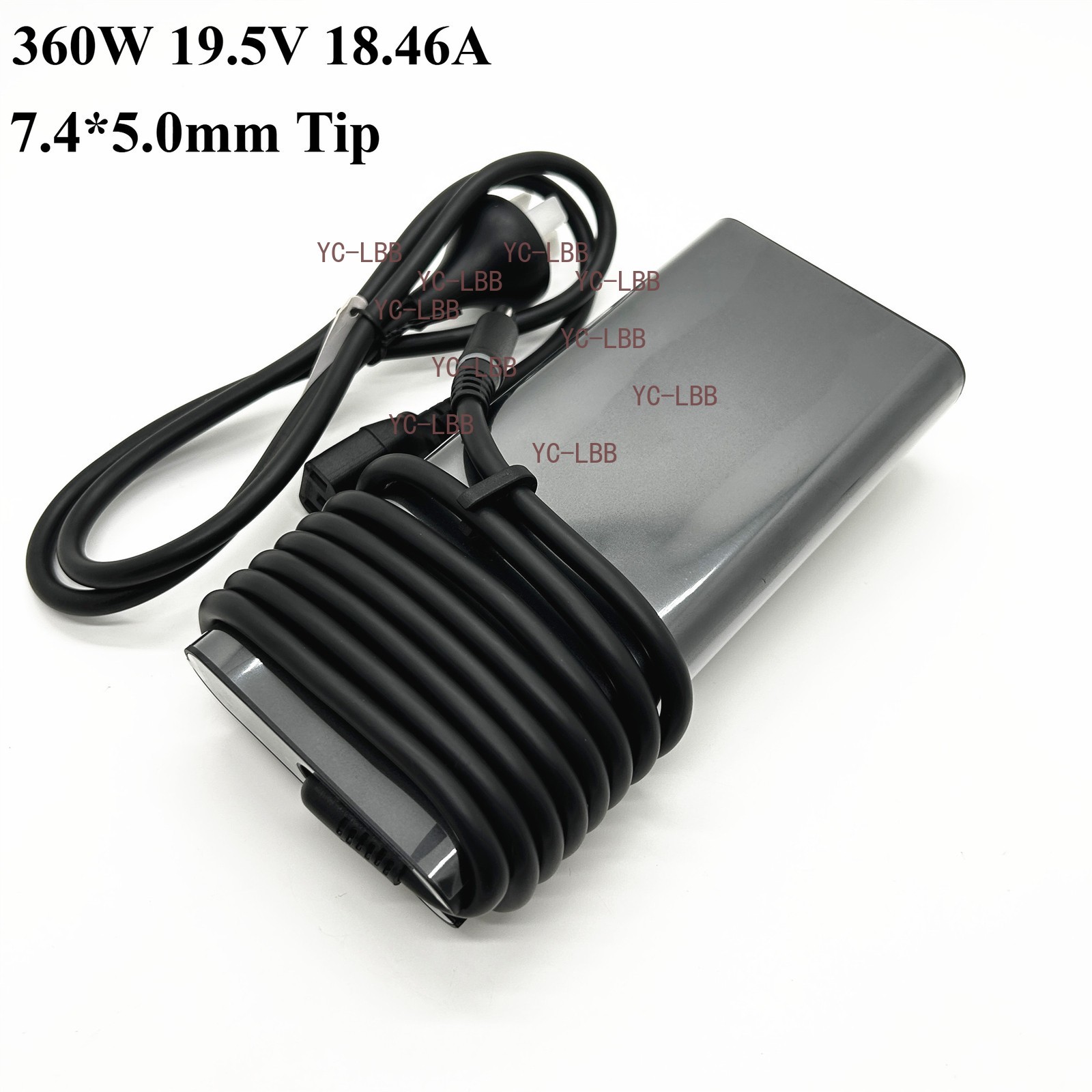19.5V 18.46A 360W Laptop Charger for Dell Alienware M18 R2 X16 7.4mm Adapter