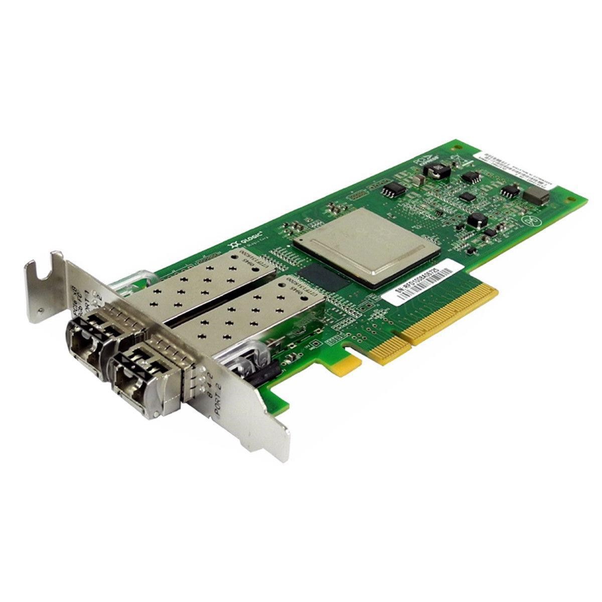 Dell Qlogic QLE2562L-DEL 0VX60F 0RW9KF FC 2-Port 8G PCIe x8 Network Adapter LP