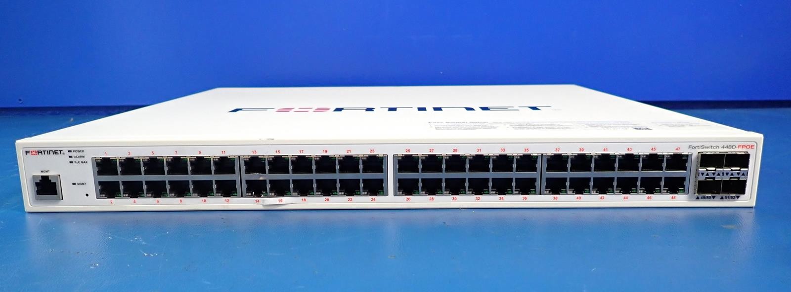 FORTINET FORTISWITCH 448D-FPOE 48-Port + 4 SFP+ Port Switch | P16668-02-05