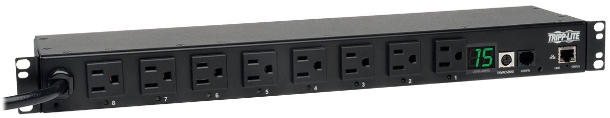 Tripp-Lite PDUMH15NET2 Switched PDU 120V 15A 8-Outlet 1U Rack-Mount [Tested]
