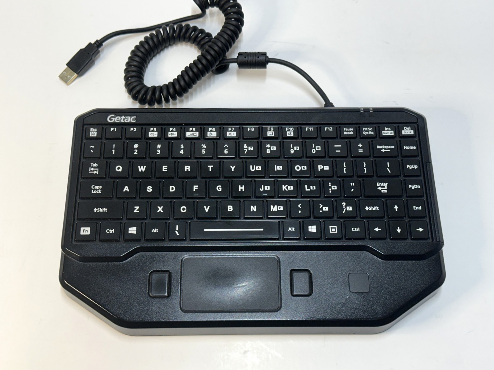 Getac VKB10 Rugged In-Vehicle Keyboard Built-in Touchpad Tested Working Only
