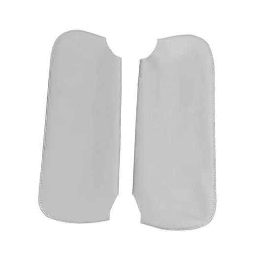 Pair Sun Visor Cover Skin Gray - Leather Cover - Compatible with Sunglasses