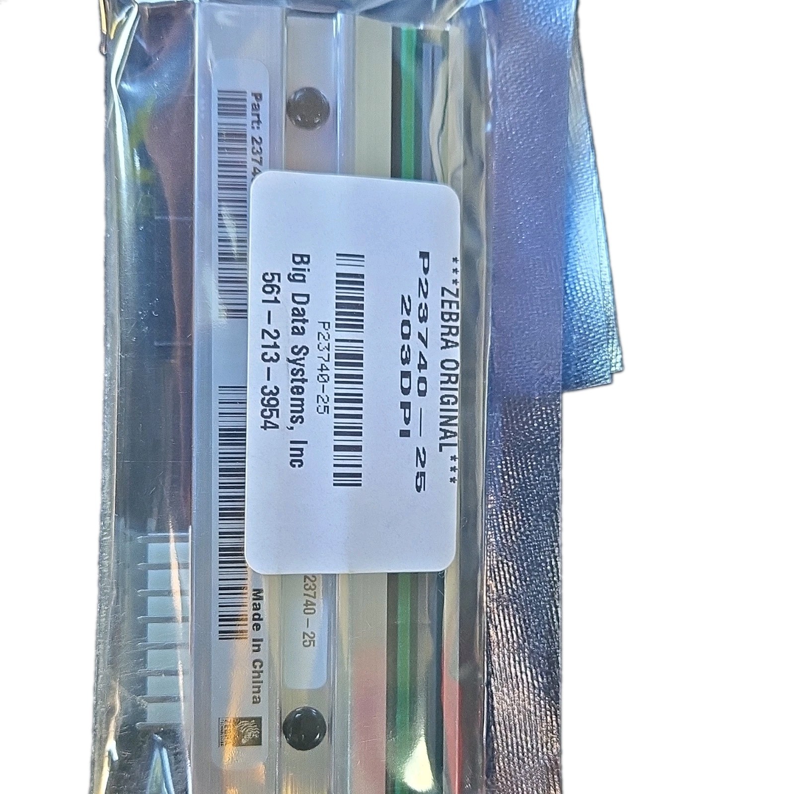 ZEBRA **ORIGINAL** P23740-25 23740-25 Printhead 203DPI Head **NEW US SHIP**