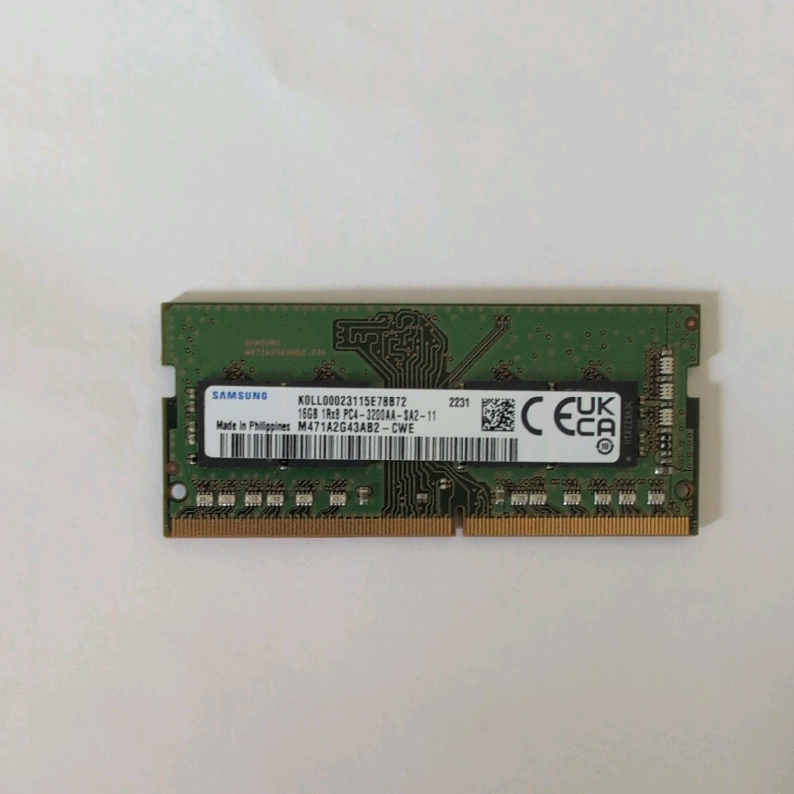 Samsung 16GB 1RX8 PC4-3200AA-SA2-11 SO-DIMM Laptop RAM/Memory