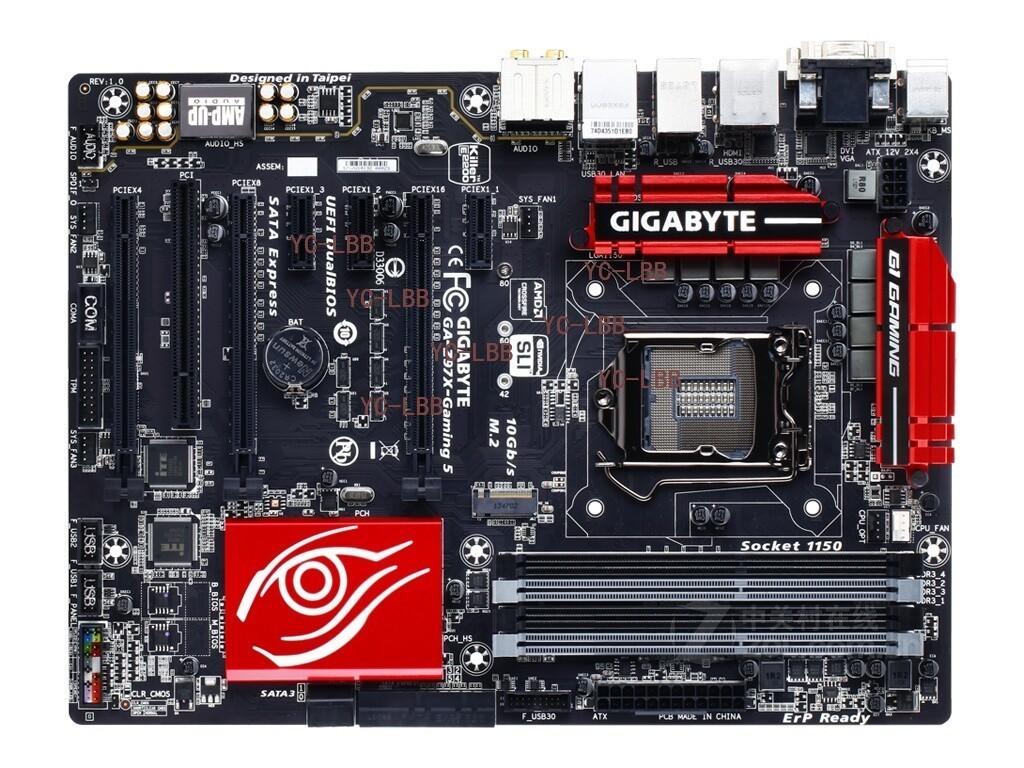 For GIGABYTE Z97X GAMING 5 motherboard LGA1150 DDR3 32G VGA+DVI+HDMI ATX Tested
