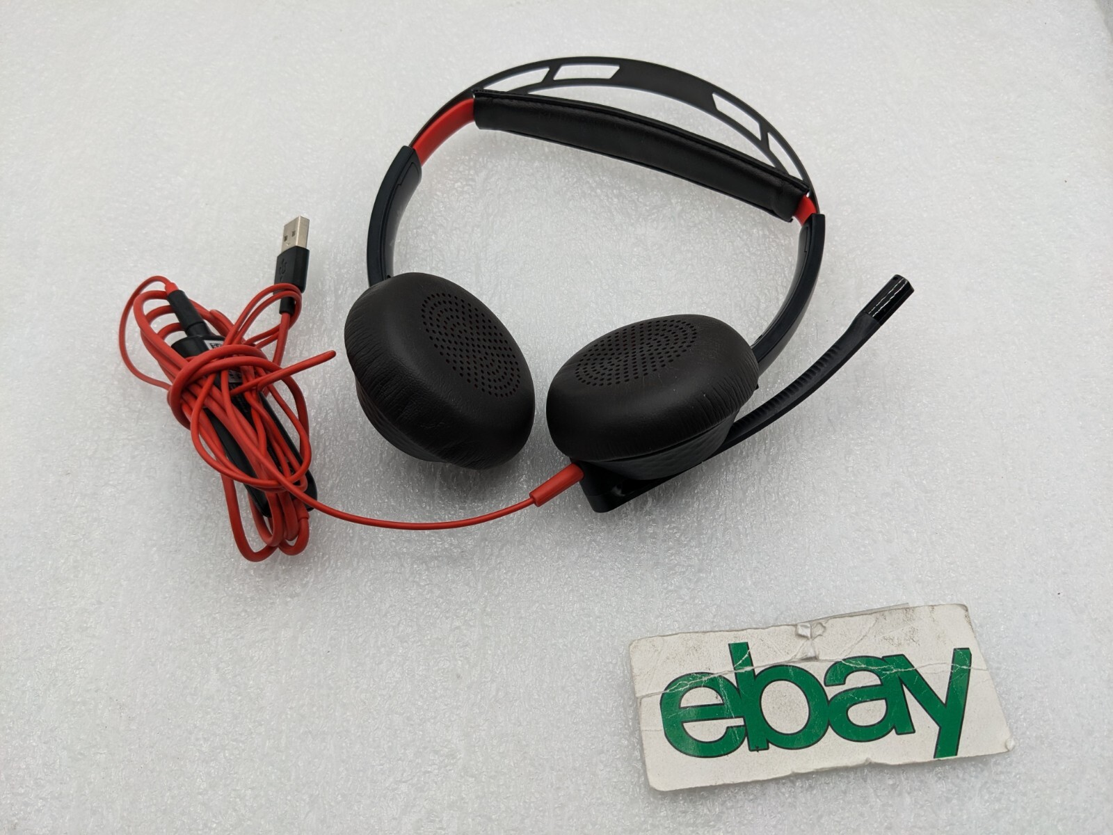 Poly Blackwire C5200 Series C5220T SB Monoaural Headset W/ USB A PORT  FREE S/H