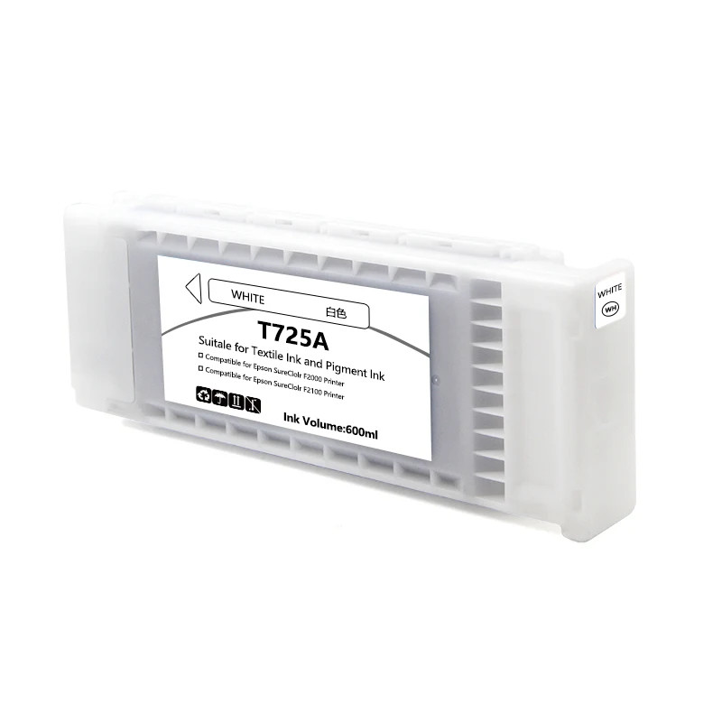 2pcs T725A Compatible Ink Cartridges With 8 Chips for Epson SC-F2000 F2100 F2130