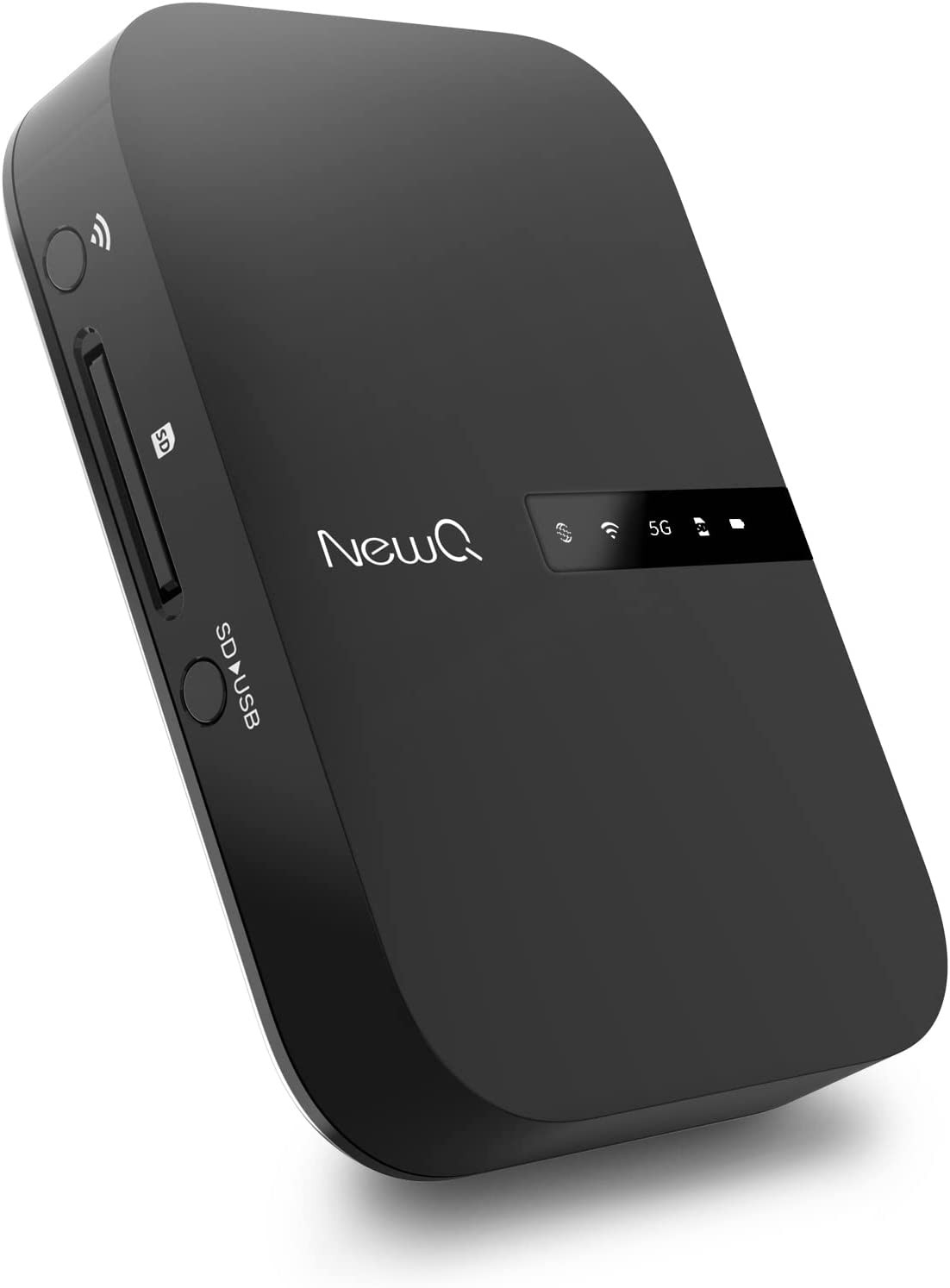 Newq Filehub AC750 Travel Router: Portable Hard Drive SD Card Reader & Mini Wifi