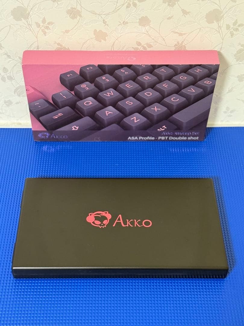 Akko 158-Key Black & Pink ASA Profile PBT Double Shot Keycaps