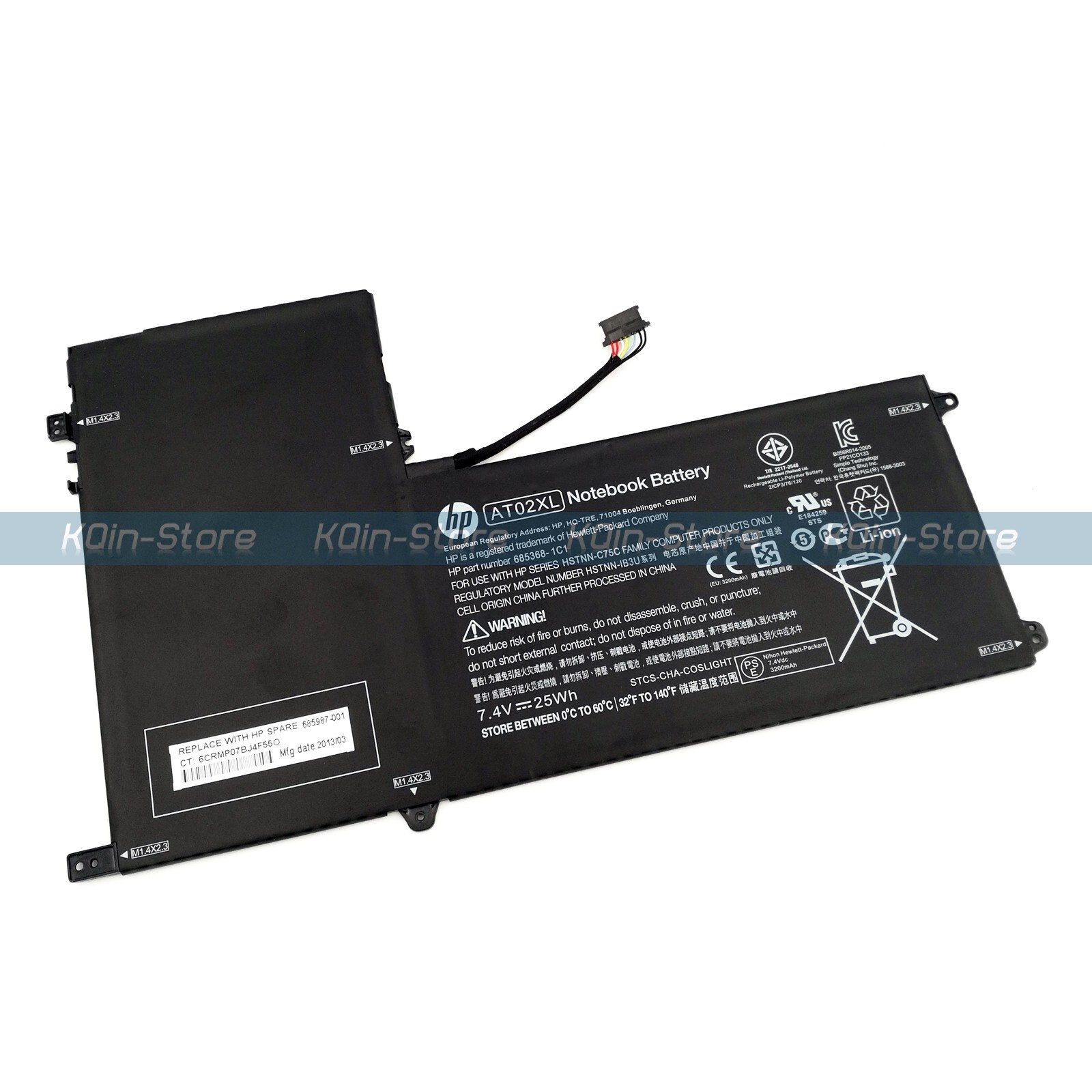 New Genuine AT02XL OEM Battery for HP ElitePad 900 G1 HSTNN-IB3U HSTNN-C75C