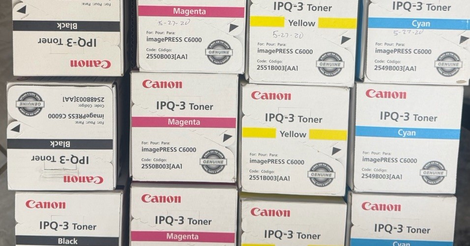 Canon IPQ-3 Toner Cartridge SET (Yellow Magenta Cyan Black) for imagePRESS C6000