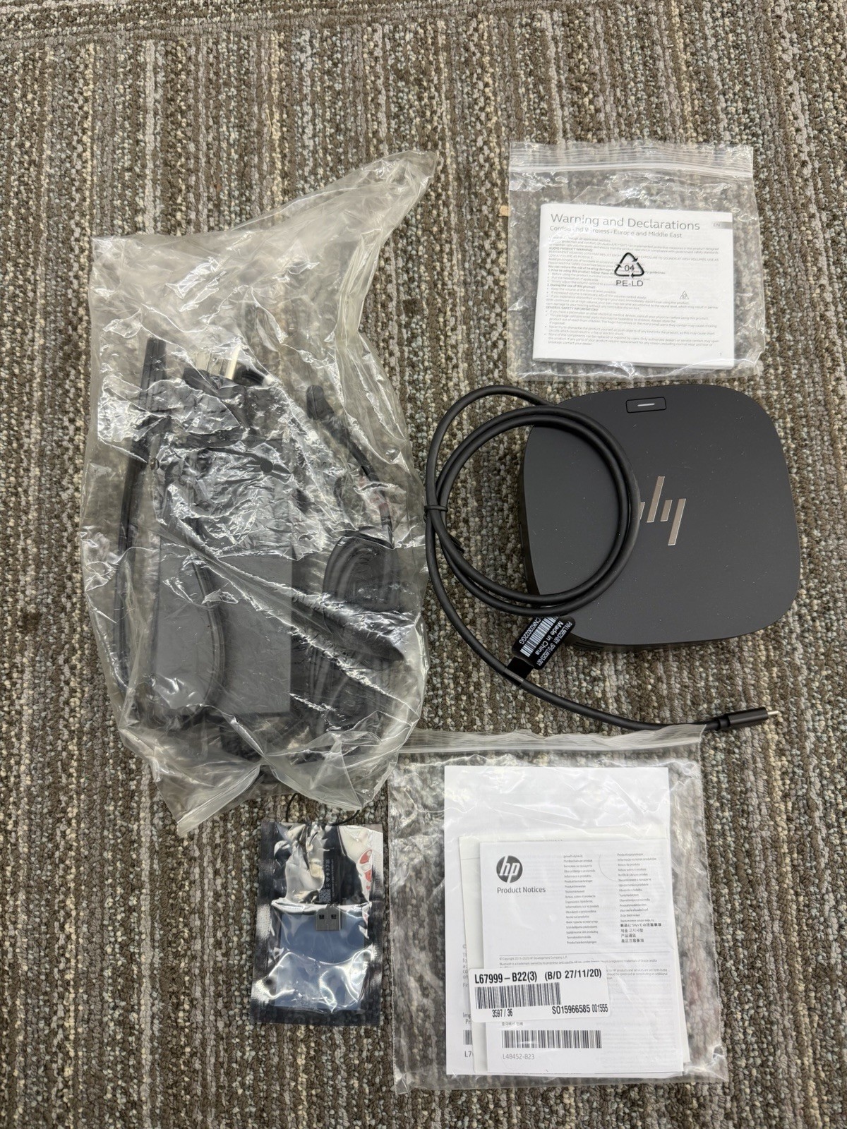 HP USB-C/A Universal Dock G2 5YH40AV#ABA HSN-IX02 120W AC Docking Station