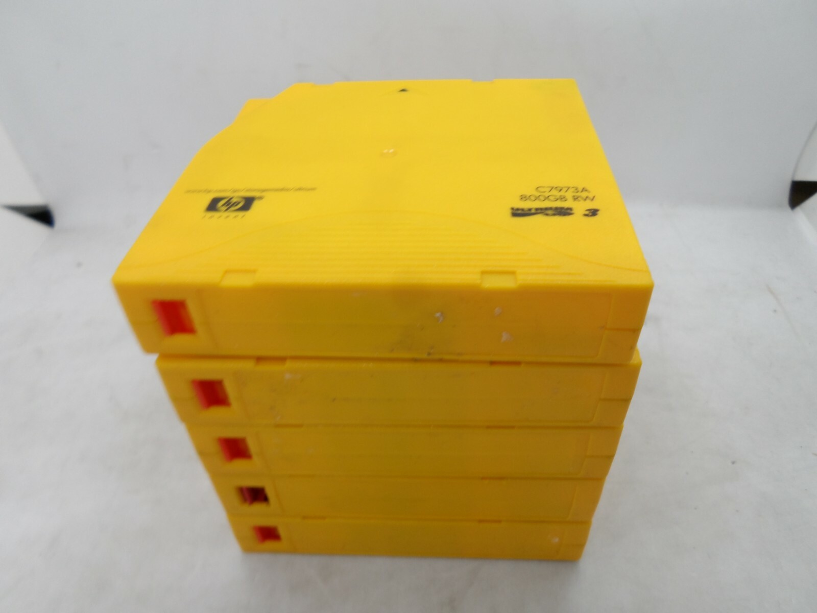 Lot Of 5 Recertified  HP LTO3 Ultrium3 C7973A Media Data Tape Cartridge 800Gb RW