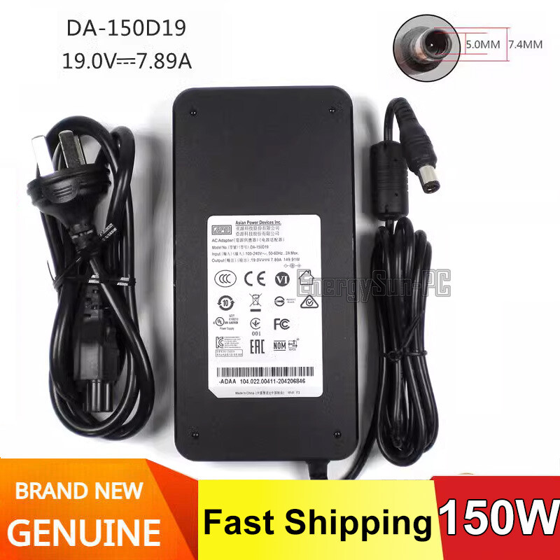 Original APD DA-150D19 19V 7.89A 150W AC Adapter MSI Laptop Power Supply