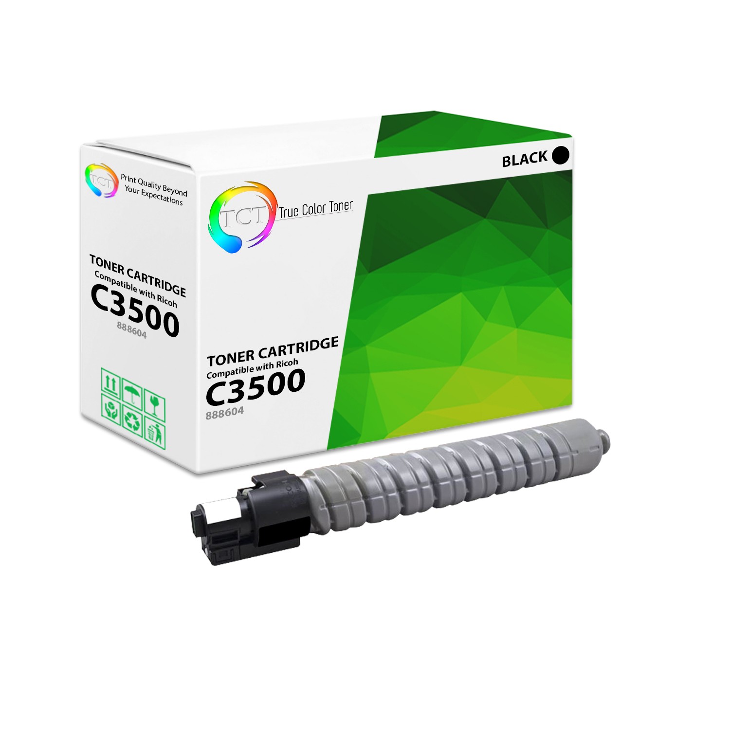 TCT Premium C3500 Black for Ricoh Aficio MP C3500 C4500 Compatible Toner