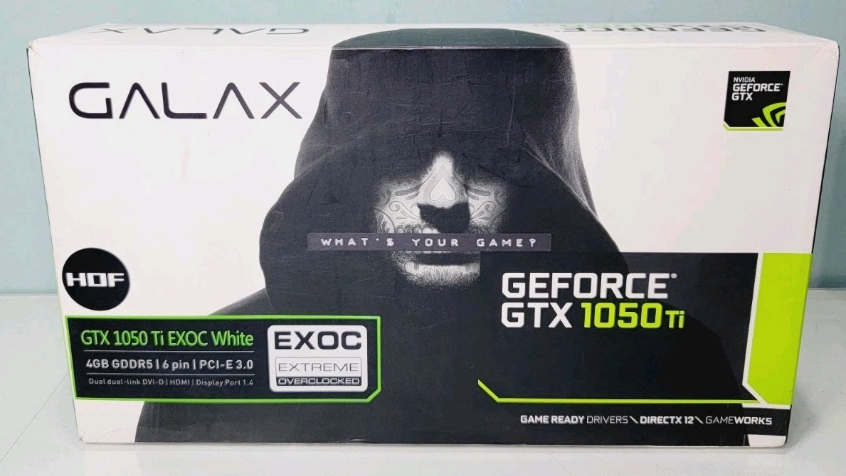 Galax GTX 1050ti Ex OC White Edition 4GB DDR5 NOB