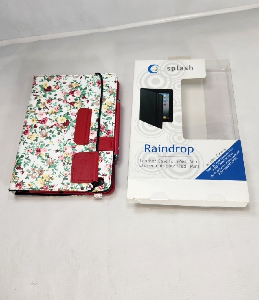 Splash Raindrop Leather Case for iPad Mini  Stylus - GLIDER - ( Open Box )