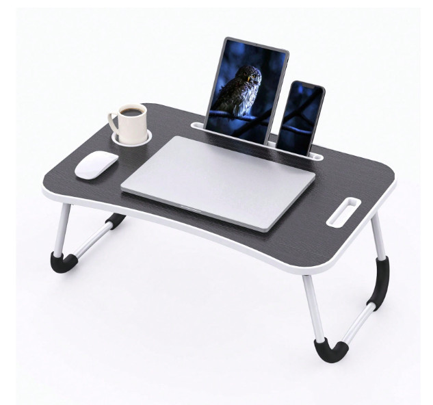Laptop Bed Desk Foldable Portable Laptop Table Breakfast Tray Stand Stable