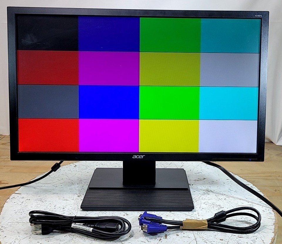 ACER V246HL UM.FV6AA.003 LCD Monitor 24" Grade B VGA DVI