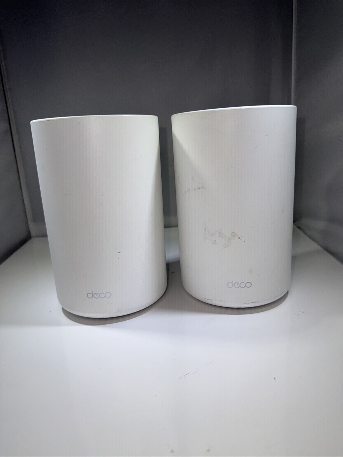 2 PACK SCUFFED TP-Link Deco PX50 AX3000+G1500 Powerline Mesh Wi-Fi 6 (No Cords)