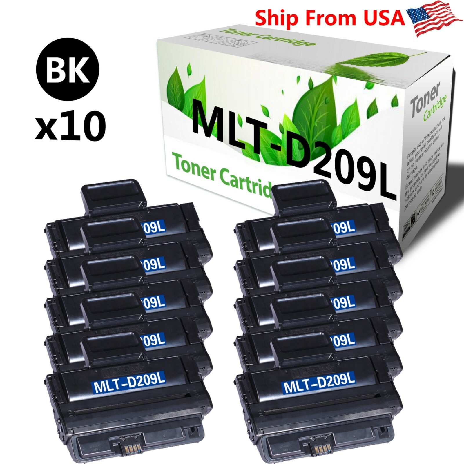 10PK Compatible MLT-D209L D209L Toner Cartridge For SCX-4824 Printer
