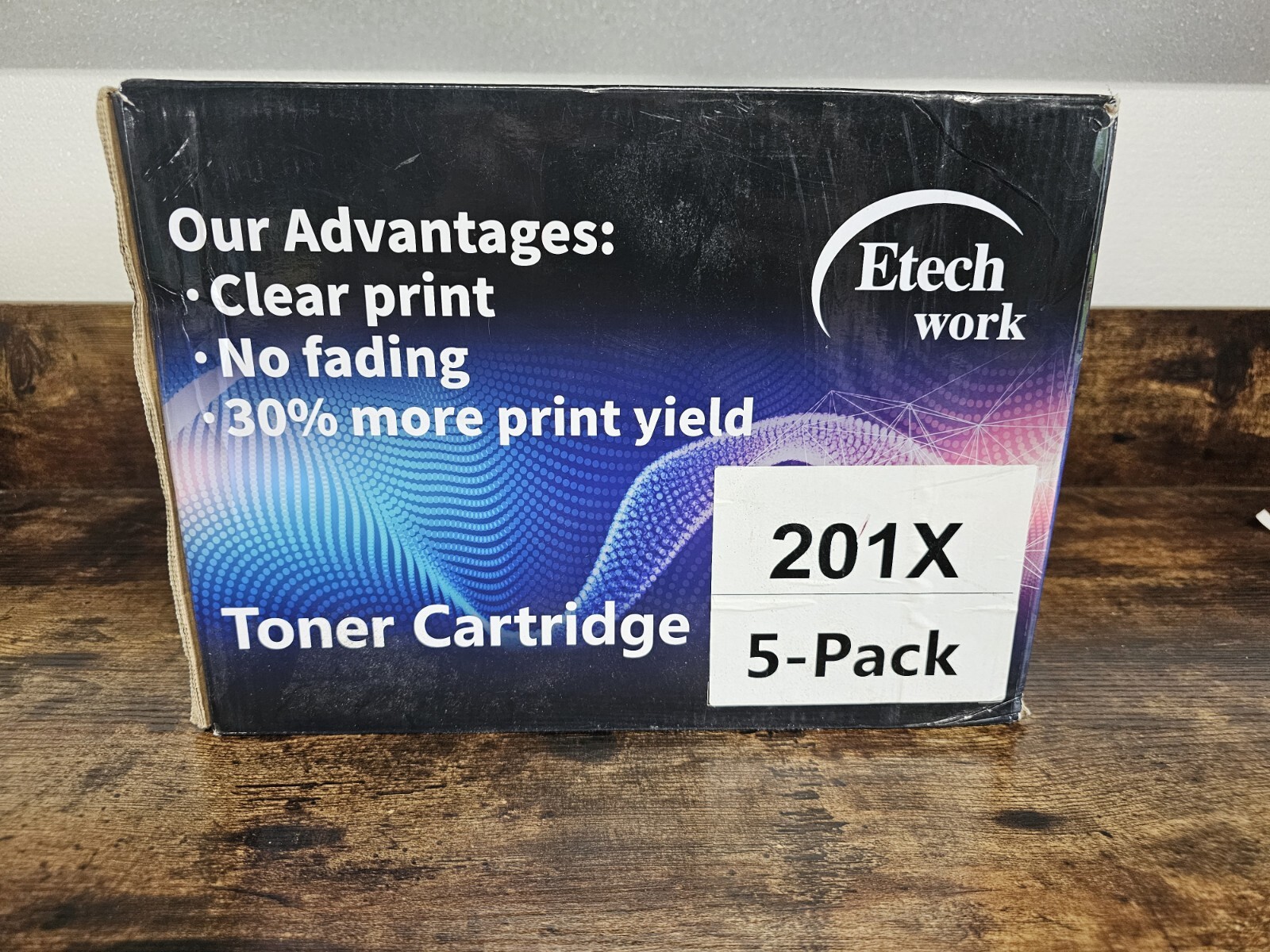 Etech Work Laser Printer Toner Cartridge 5 Pk Exp 3/20 Cf 400x,401x,402x,403x