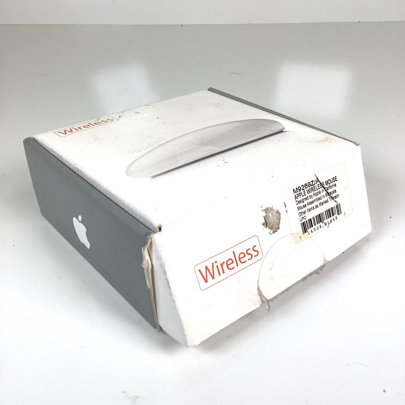 NIB Apple Wireless Mouse M9269Z/A Bluetooth Mac White Original Box AA Batteries
