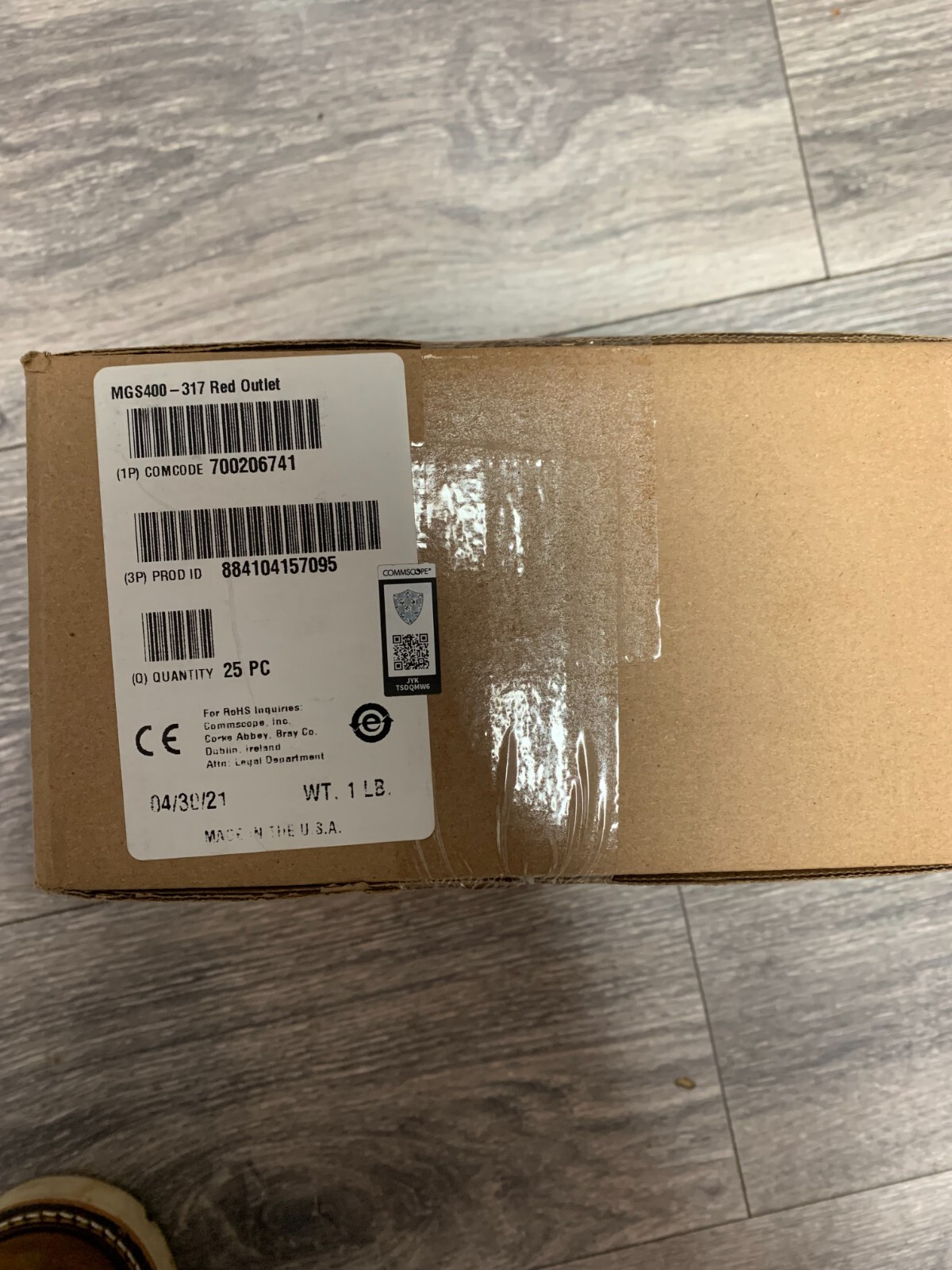 Commscope Systimax MGS400-317 Red Cat6 Jacks (Box of 25) - 700206741 MGS400-RD