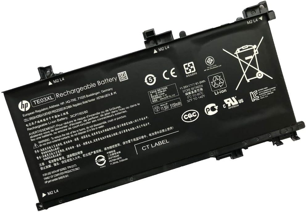HP TE03XL 11.55V 61.6Wh Battery replaceable for HP OMEN 15 ax012TX to 15