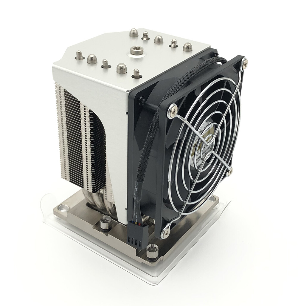 Square CPU Cooler Fan for Intel xeon Bronze/Gold Silver/Platinum LGA3647 4U 225W