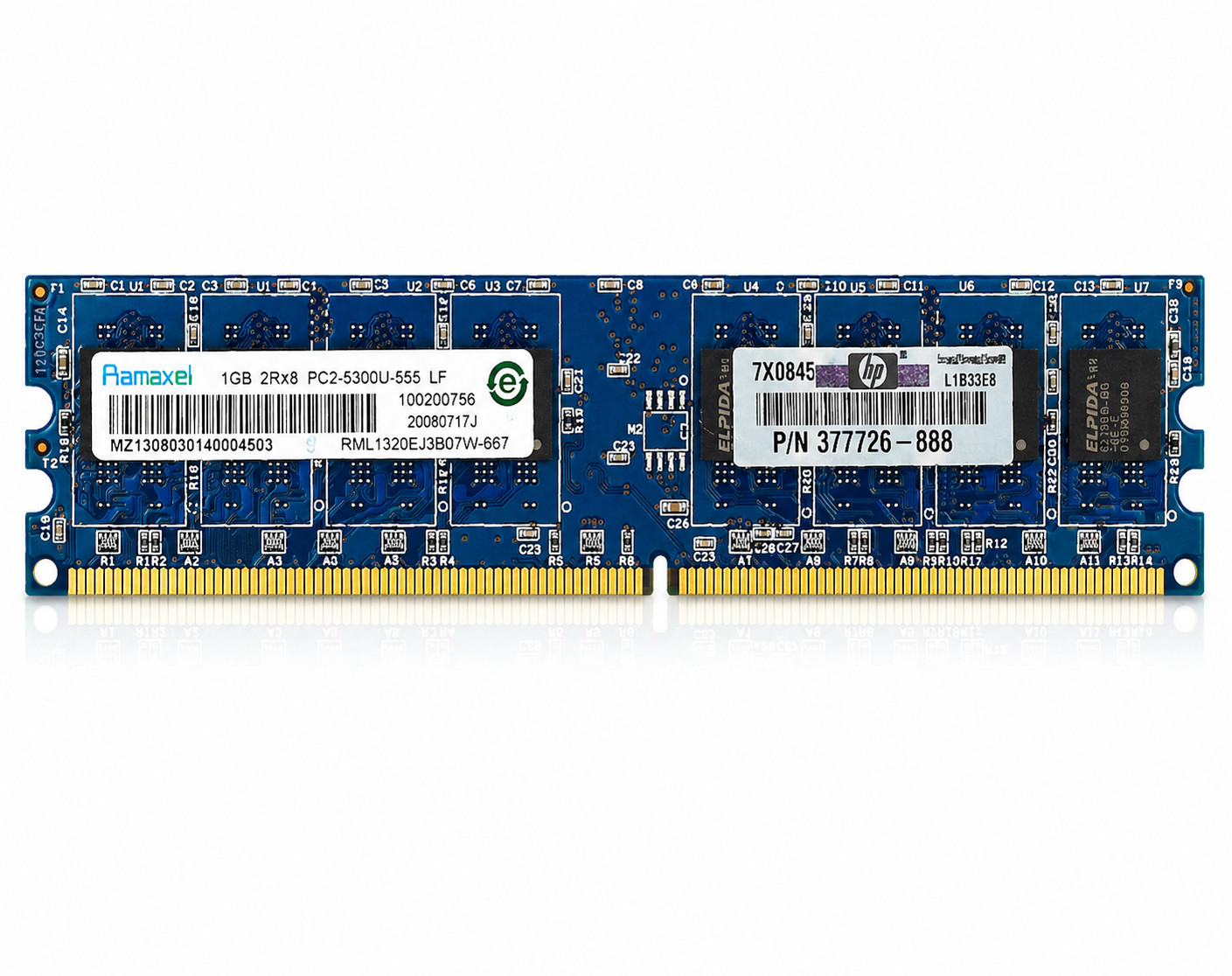 Ramaxel HP 1GB DDR2 667MHz PC2-5300U 240-Pin DIMM Desktop RAM 377726-888