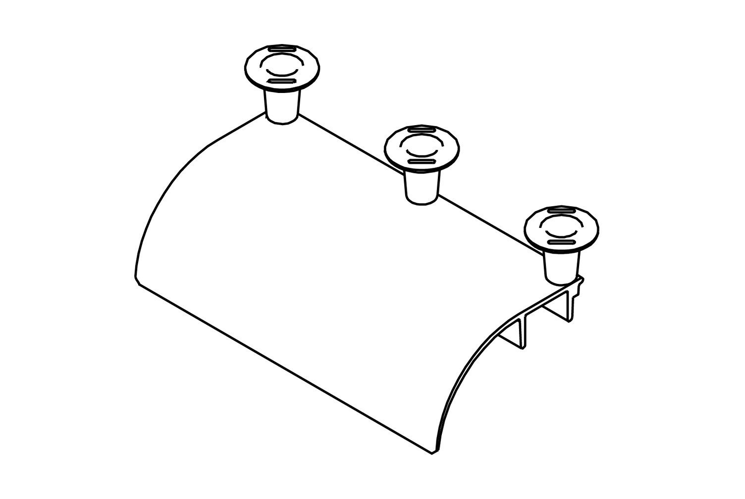 Chatsworth Products CPI 12100-718 Cable Runway Radius Drop; Cr