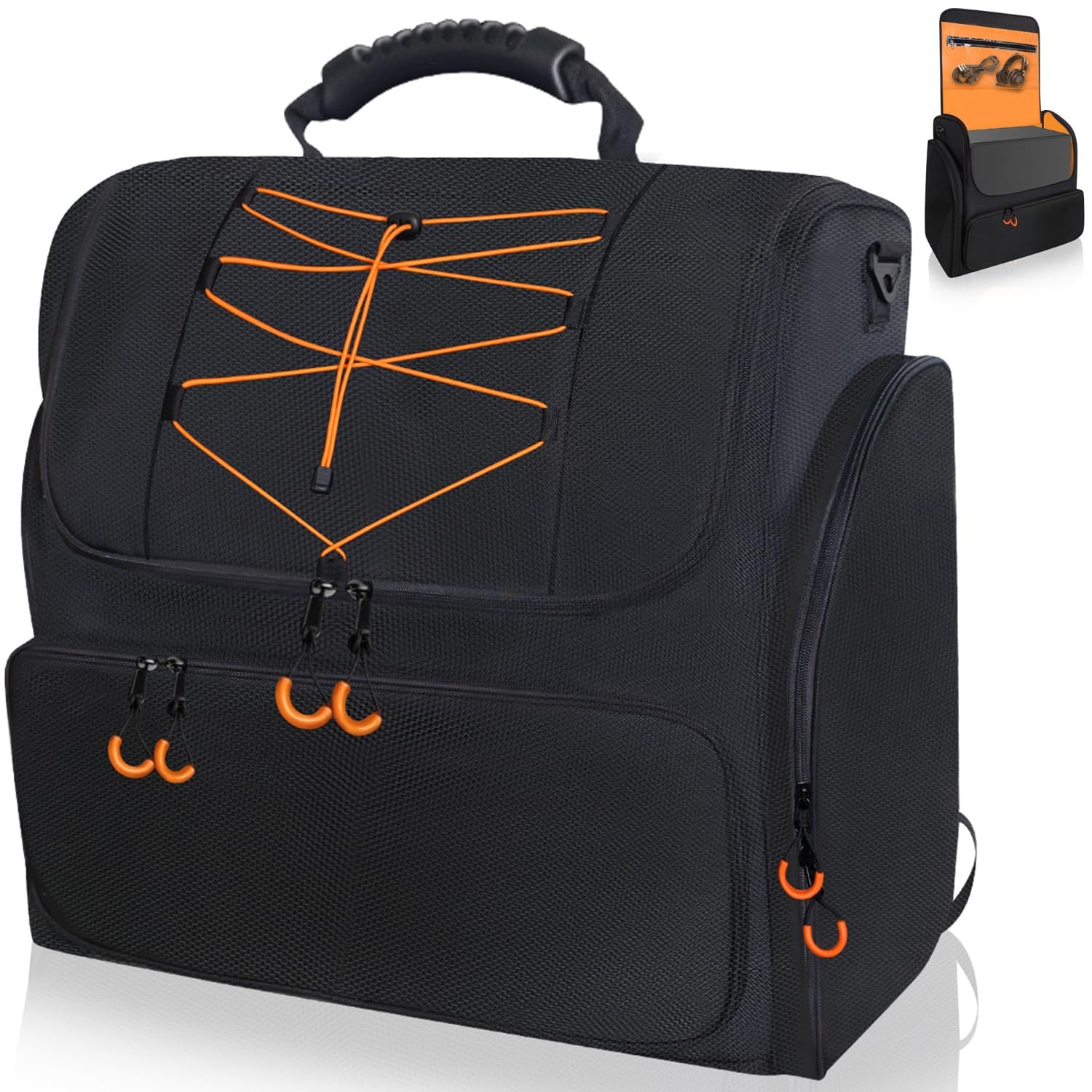 Computer Desktop Mid Tower PC Carrying Case,Pc Travel Case Padded Carrying Bag B