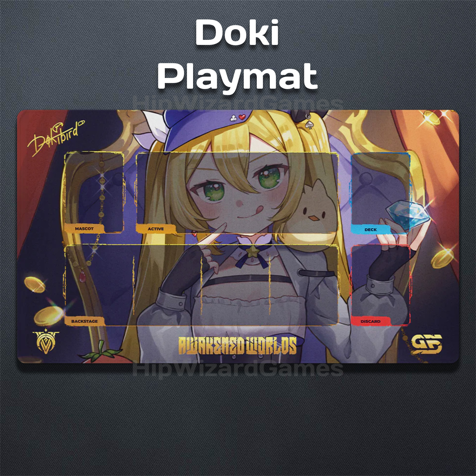 Official GamerSupps GG VCard Waifu Creator Mousepad - Dokibird - New in Box