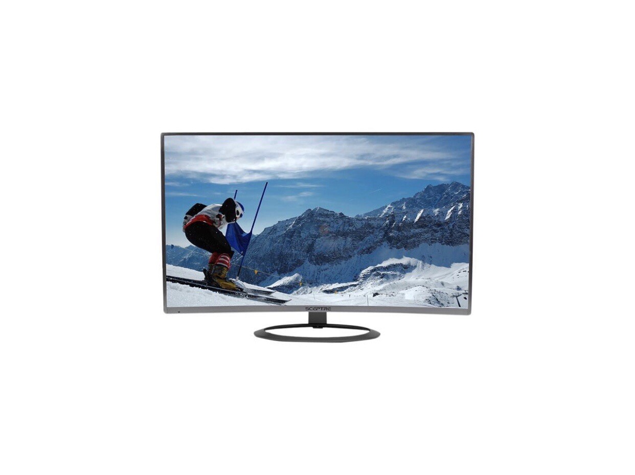 Sceptre C32W-1920R 32" Ultra-Slim Curved Monitor, HDMI, DISPLAY PORT, VGA