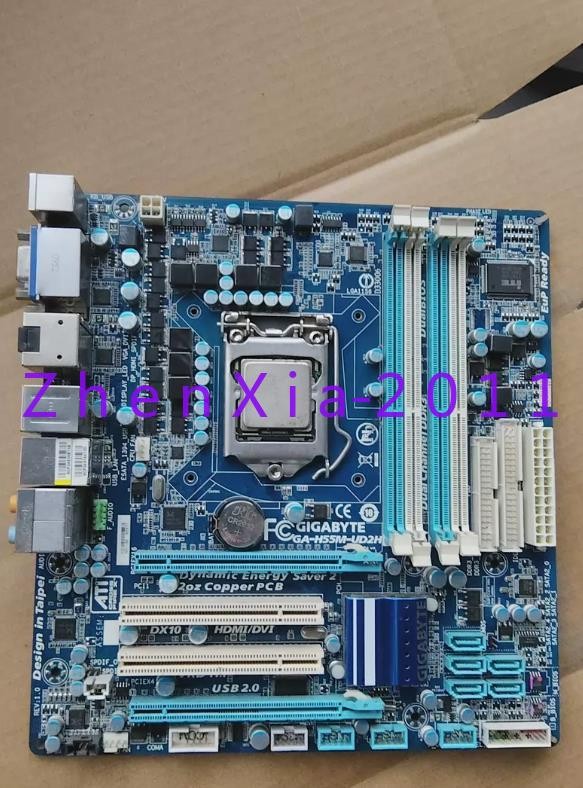 1pc used GIGABYTE GA-H55M-UD2H motherboard