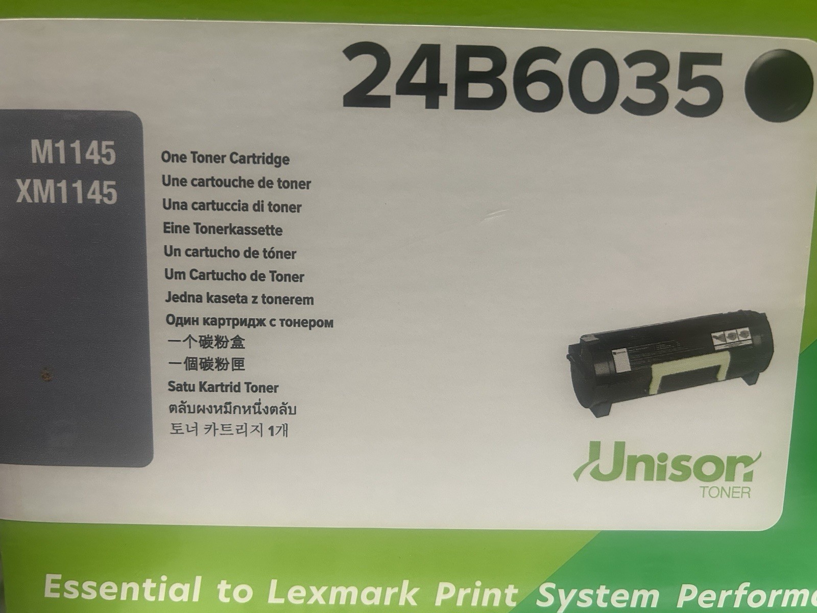 Lexmark 24B6035 Toner Cartridge M1145 XM1145 Unison Black GenuineOEM New Opened