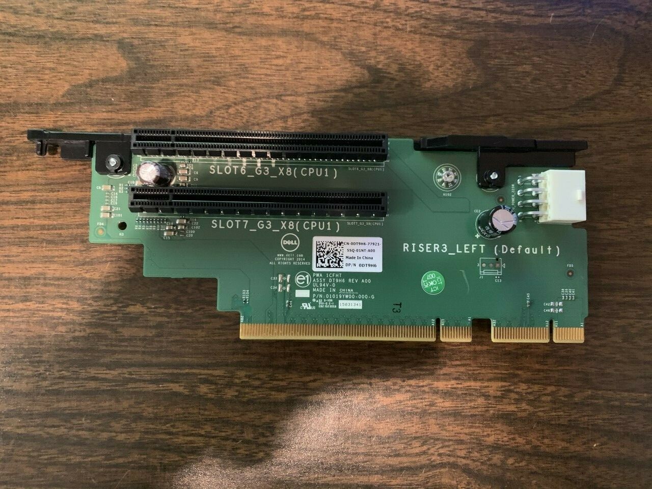 Dell 0DT9H6 PCIe Riser 3 Card for Dell Poweredge R730 DT9H6